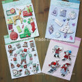 Etiquetas feitas sob encomenda 3D do papel Handmade do Scrapbook 3D feito sob encomenda